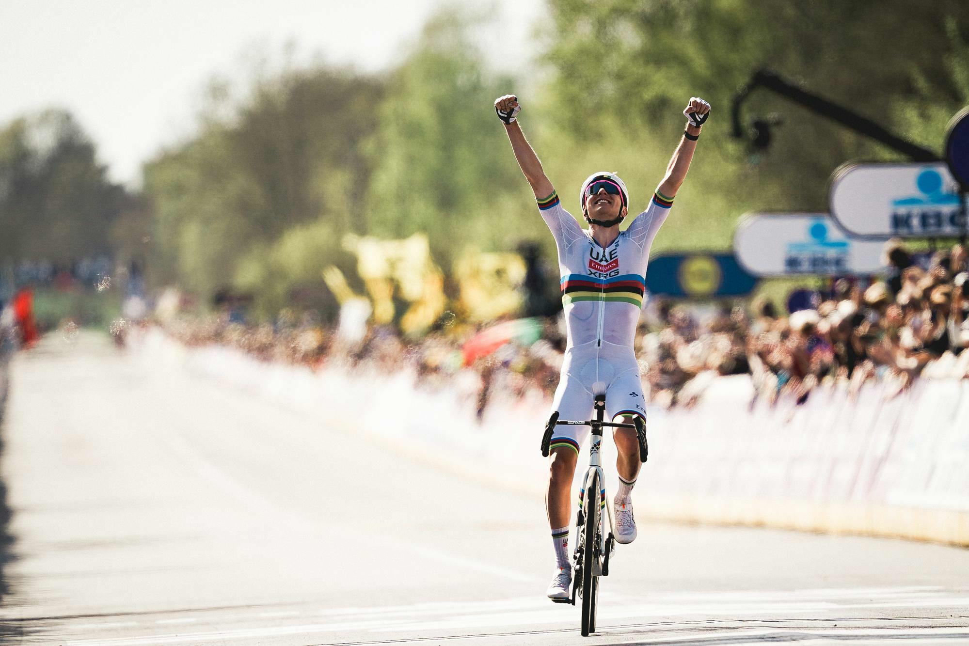 Pogačar s’impose en solitaire pour la deuxième fois à Audenarde