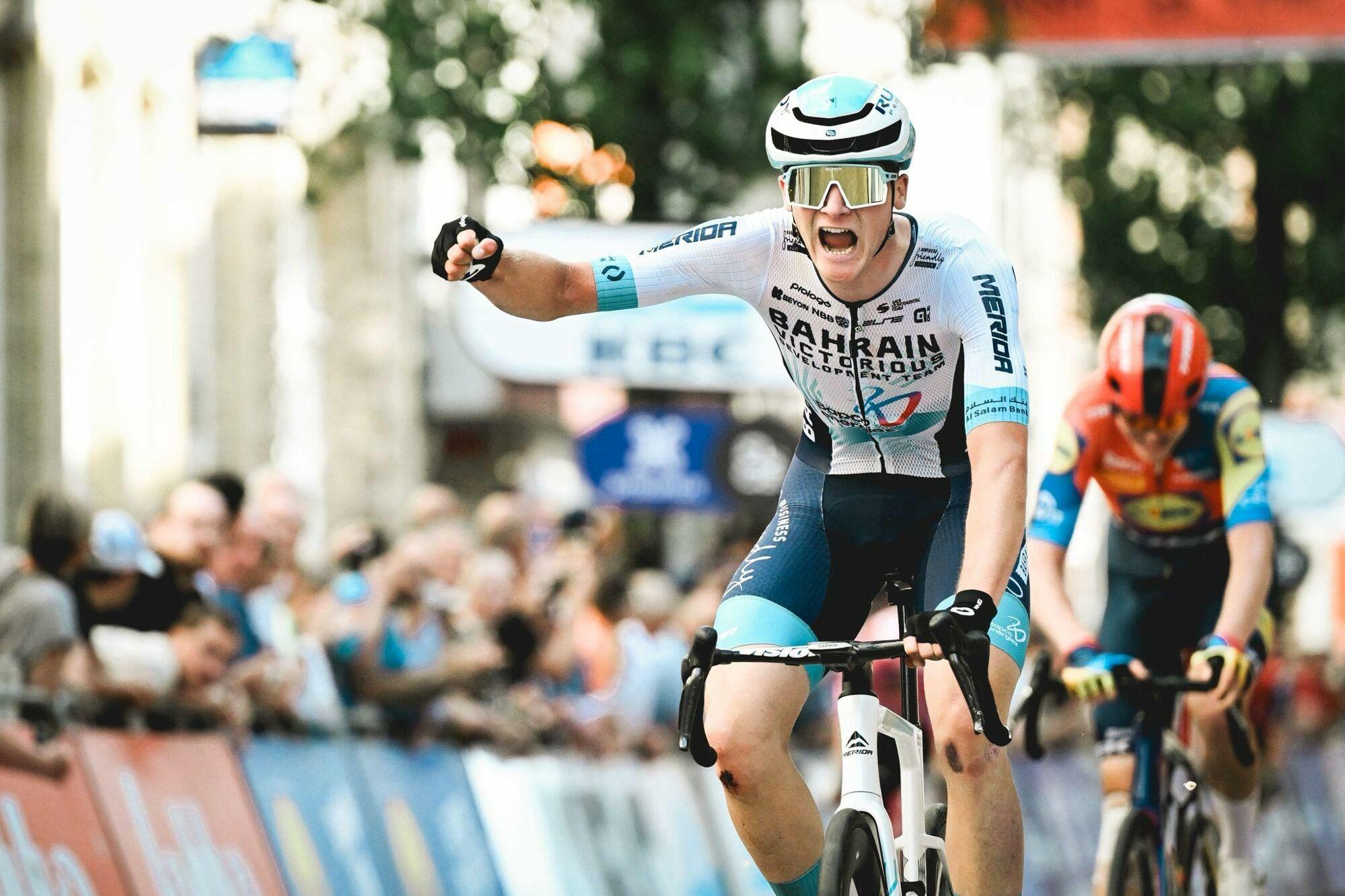 Alessandro Borgo sprints to victory in the Kattekoers